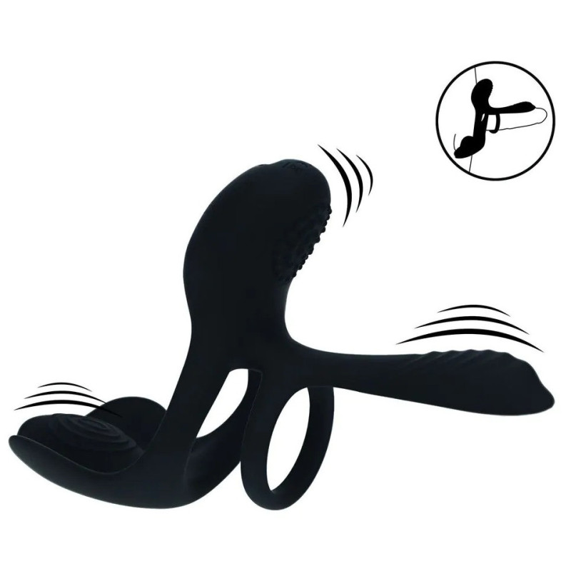 Levelz Cockring avec étui vibrant Vibracock 10 Vibrations